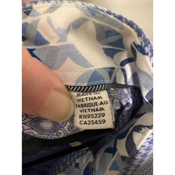 Ted Baker Blue Gingham Check Long Sleeve Button Down Shirt - 15.5, 32/33 - Picture 11 of 11